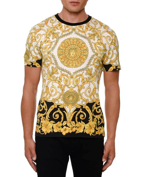 mens versace tshirt|versace t shirt men price.